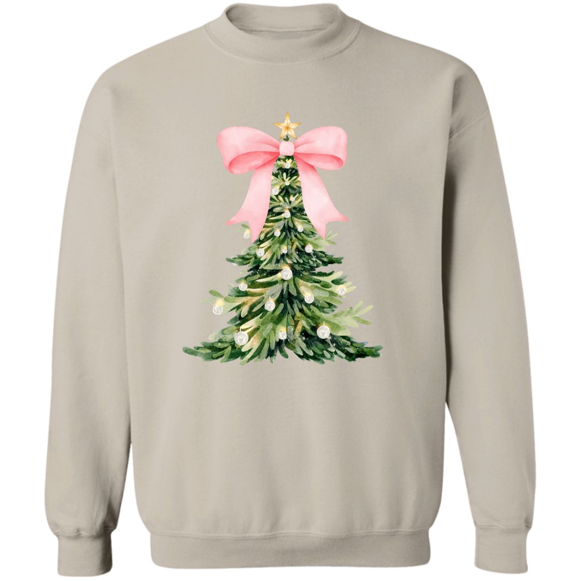 Christmas Tree Bow T-shirt & Sweatshirt