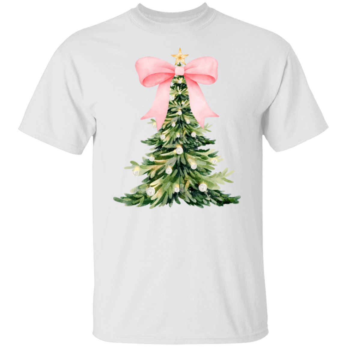 Christmas Tree Bow T-shirt & Sweatshirt