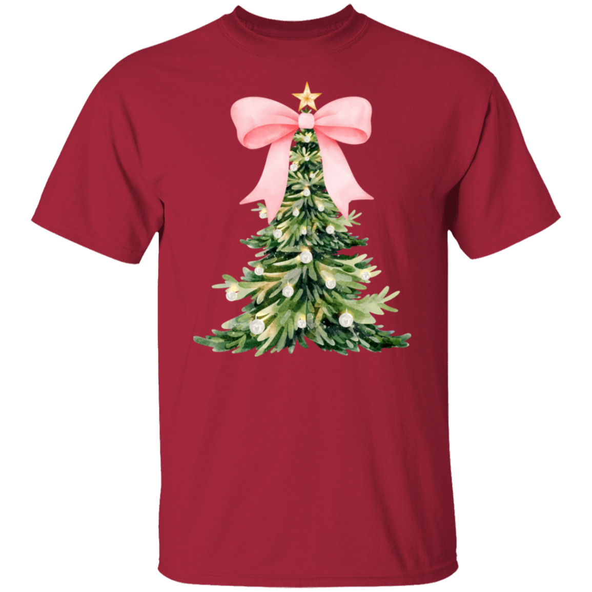 Christmas Tree Bow T-shirt & Sweatshirt