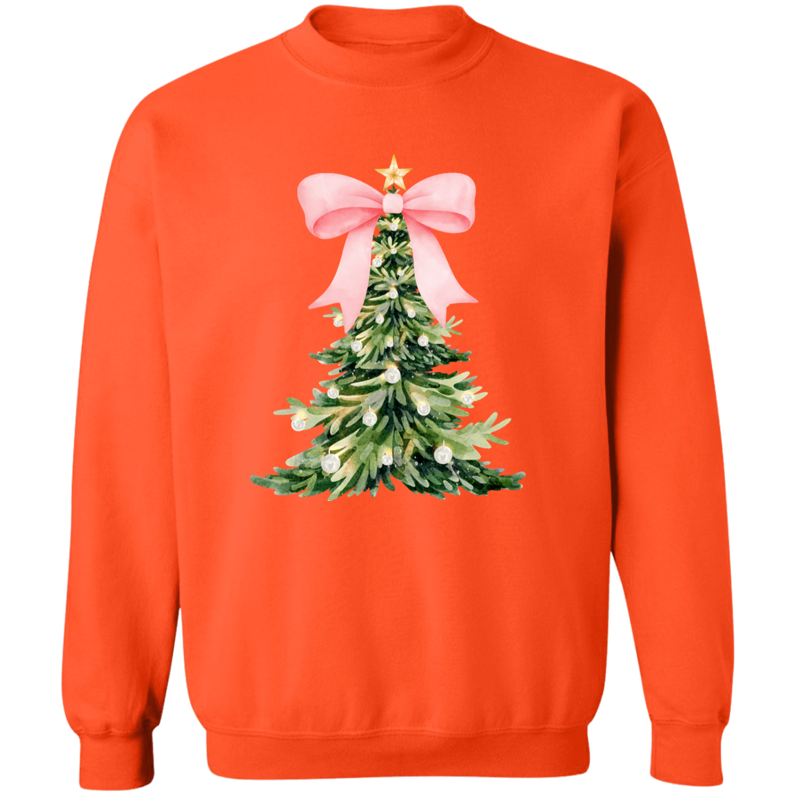 Christmas Tree Bow T-shirt & Sweatshirt