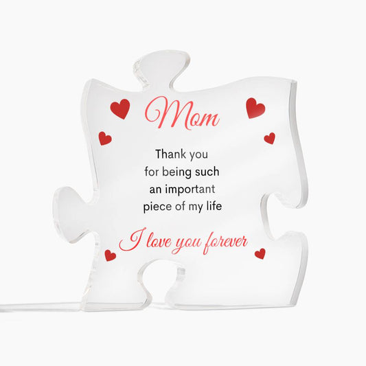 Inspirational  Acrylic Mom Puzzle